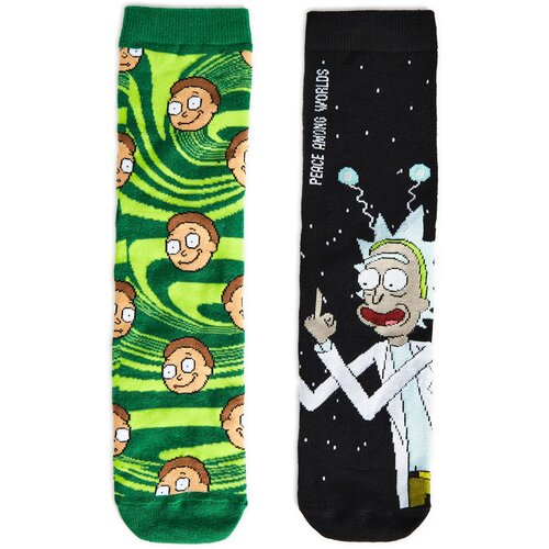 Cropp - Komplet 2 parov nogavic Rick and Morty - Črna Cene