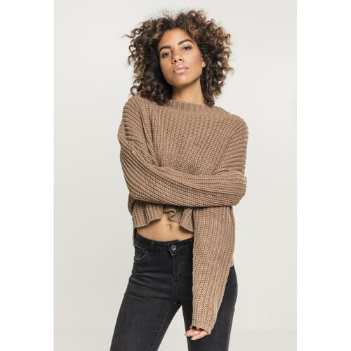 Urban Classics ladies wide oversize sweater taupe Cene