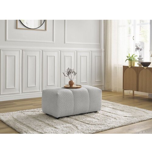 Bobochic Paris Svijetlo sivi tabure od boucl&amp;eacute; tkanine Roxelane &amp;ndash; Slike