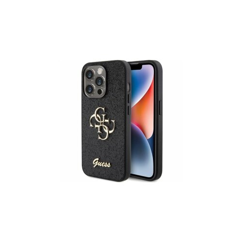  ORIGINALNA TORBICA GUESS HARDCASE GLITTER SCRIPT BIG 4G GUHCP15LHG4SGK ZA IPHONE 15 PRO CRNA Cijene