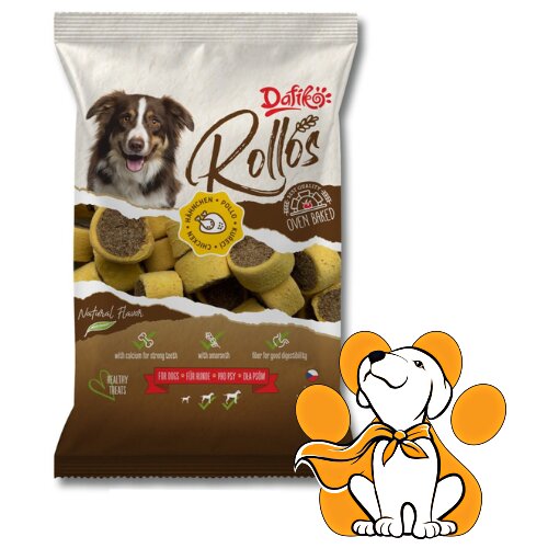 Dafiko rollos Poultry 500g, Poslastice Za Pse Na Bazi Piletine Cene