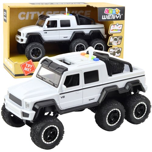  Off-road Car Friction Drive Lights Sounds Pearl White 6x6 1:16 Cijene
