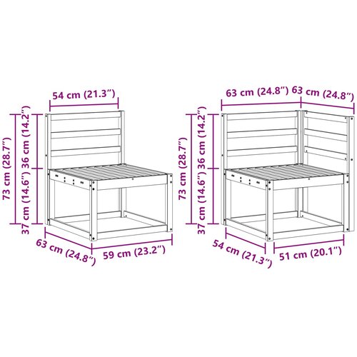  Set vanjskih sofa 6 kom. Prirodna Čvrsto drvo akacije Slike