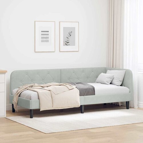  Kutni okvir kreveta Svijetlo siva 80 x 200 cm Bar&scaron;un Cijene