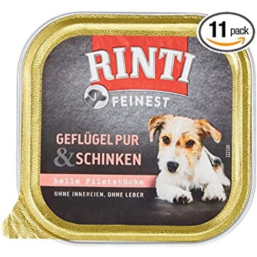Rinti Mega pakiranje Feinest 44 x 150 g - Perutnina & šunka Cene