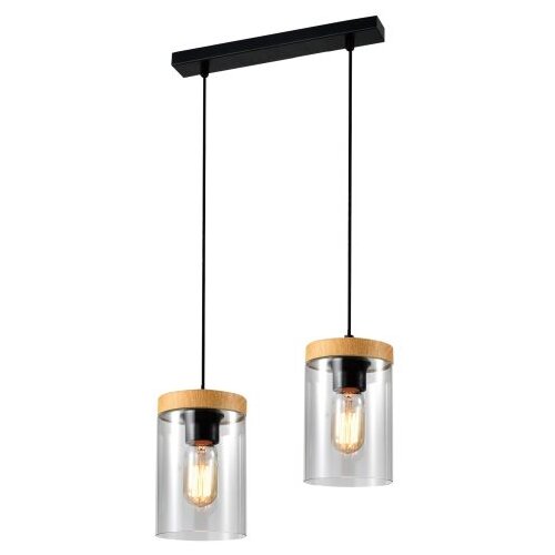 Candellux Lighting Wels Visilica Crna + Drvo  2x40W E27 Cene
