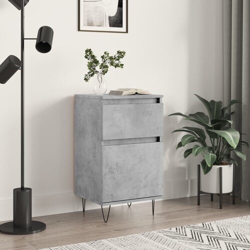 VidaXL Komoda siva boja betona 40 x 35 x 70 cm od konstruiranog drva Slike