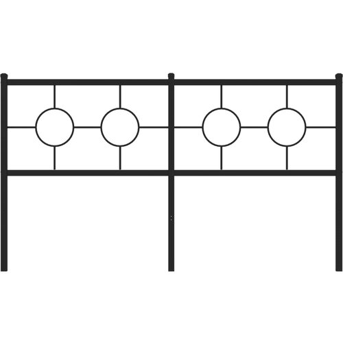  Metalno zamjensko uzglavlje crno 150 cm Slike