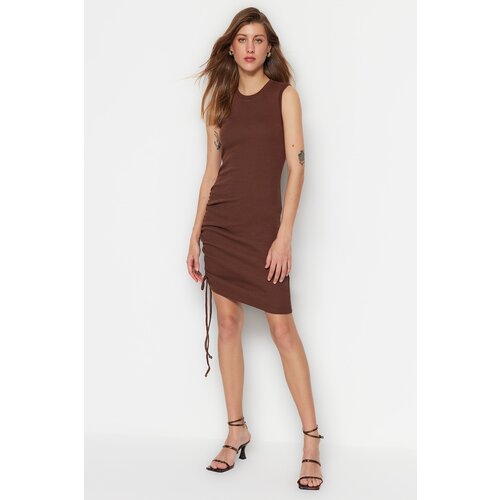 Trendyol Dress - Brown - Bodycon Cene