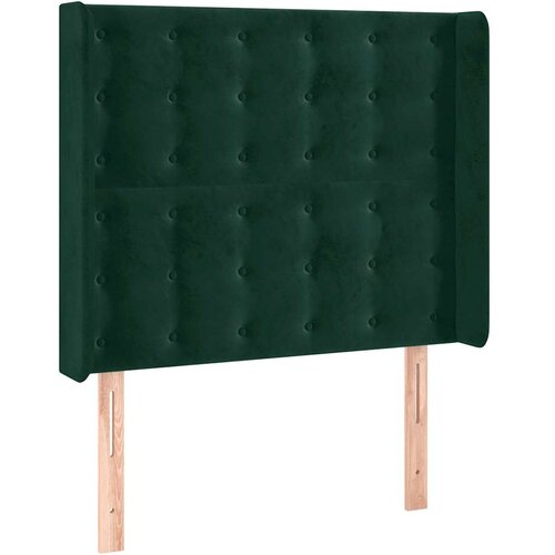  LED uzglavlje tamnozeleno 83x16x118/128 cm bar&amp;scaron;unasto Slike