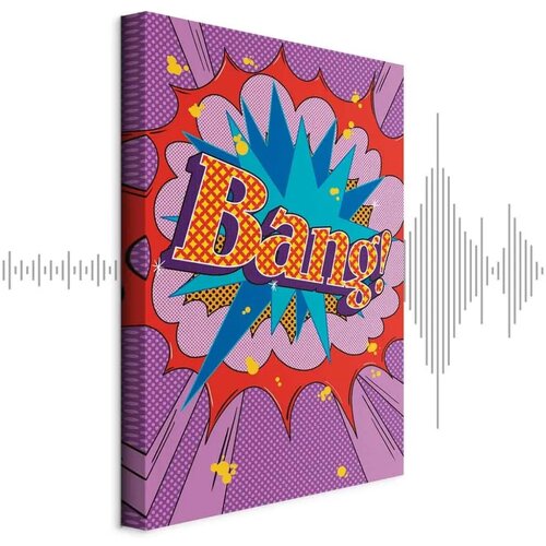  Slika - Comic Street Art (1-part) - Colorful Text on Vibrant Background 20x30 Akustična Cene