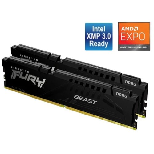 Kingston 32GB 5600MHz DDR5Fury Beast (2x16), CL36, EXPO Slike