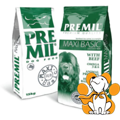 Premil maxi Basic With Beef 3kg, Ishrana za Održavanje Optimalne Težine Pasa Cene