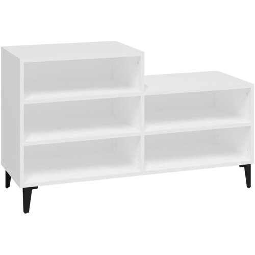 Maison Chic Omarica za obutev - Kopa za čevlje bela 102x36x60 cm inženirski les, (21776444) Slike