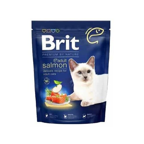 Brit Premium by nature hrana za mačke, ukus lososa, 300g Cene