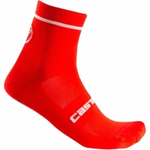 Castelli Entrata 9 Sock Red 2XL Biciklistički čarape