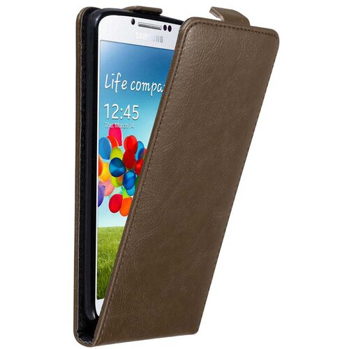 Cadorabo Ohišje, združljivo z Samsung Galaxy S4 v kava rjava - Zaščitni ovitek v obliki flipa z magnetnim zapiranjem, (20562053) Cene