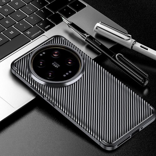 Techsuit CarbonFiber ovitek za Xiaomi 13 Ultra &amp;ndash; črn Slike