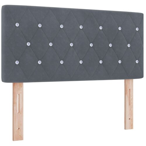  Boxspring krevet s madracem Tamnosiva 100 x 200 cm Baršun - Tamnosiva 100 x 200 cm Kristal s dugmadima Cene