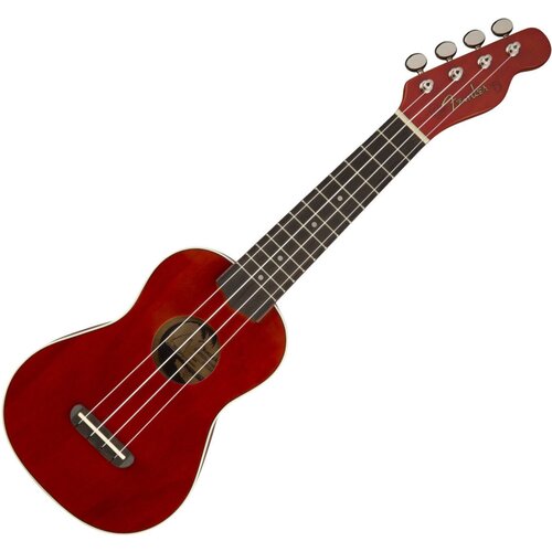 Fender Venice WN CH Soprano ukulele Cherry Slike