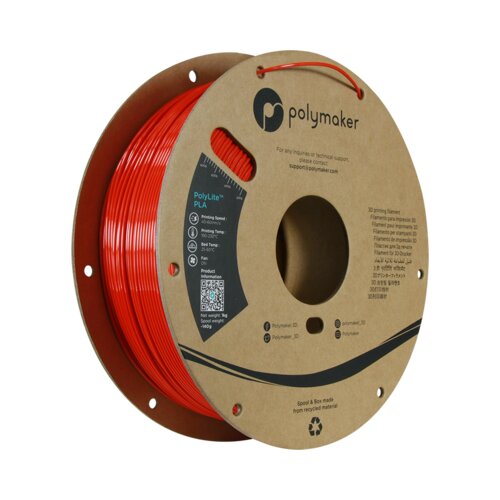  PolyLite Silk PLA Red Slike