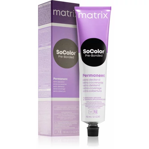 Matrix SoColor Pre-Bonded Extra Coverage permanentna barva za lase odtenek 506Na Dukelblond Neutral Asch 90 ml