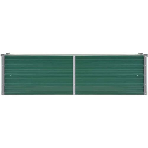 VidaXL Vrtna sadilica od pocinčanog čelika 160 x 40 x 45 cm zelena Slike