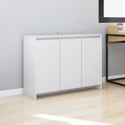  Komoda bijela 102 x 33 x 75 cm od konstruiranog drva Cijene