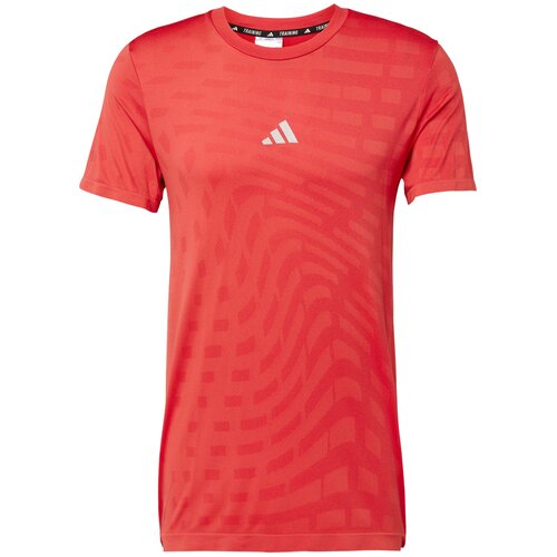 Adidas Tehnička sportska majica &amp;#039;GYM+&amp;#039; svijetlosiva / svijetlo crvena Slike