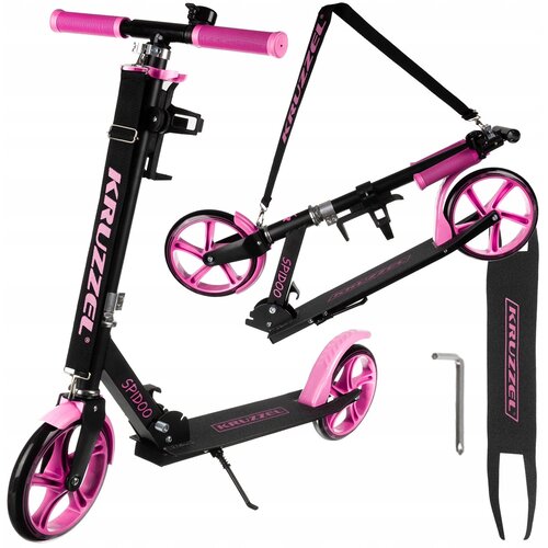  Alu. sklopivi dječji romobil do 100kg gumeni kotači 200mm abec-7 pink spido Cijene