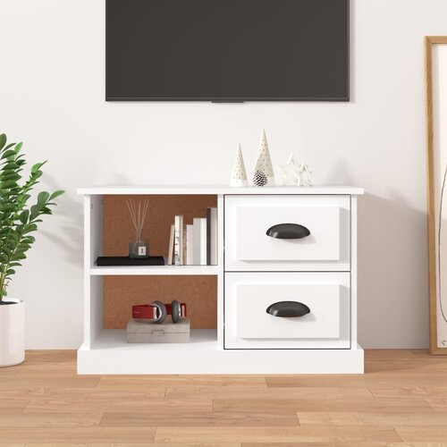 vidaXL TV omarica bela 73x35,5x47,5 cm inženirski les Cene