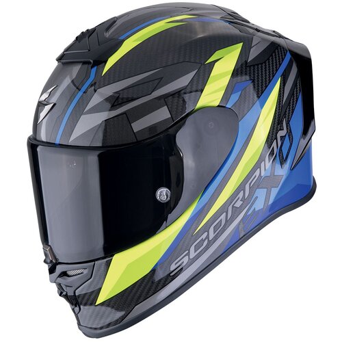 Scorpion Exo-r1 evo carbon air runner black-blue-neon yellow kaciga Cene