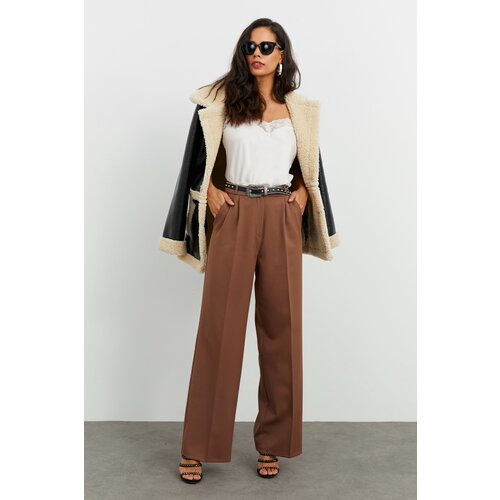 Cool & Sexy pants - Brown - Straight Slike