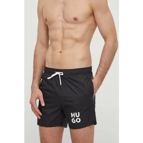 Hugo Kopalne kratke hlače črna barva