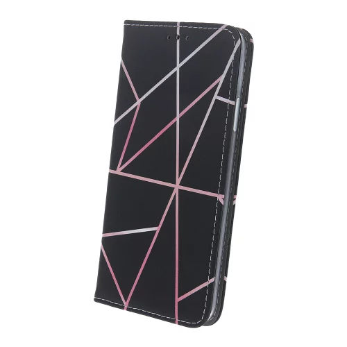 Onasi mistik preklopna torbica Samsung Galaxy A03 LTE A035 - črna z roza črtami
