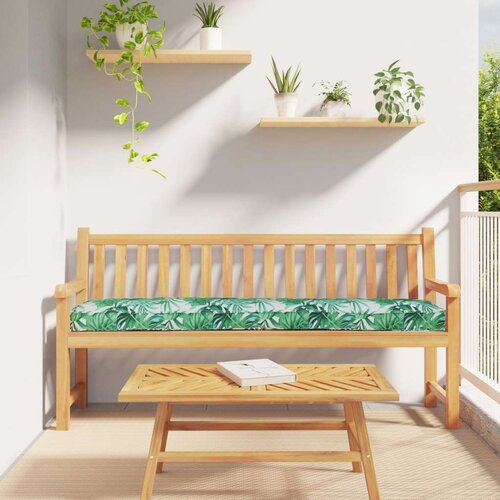  Jastučići za palete za klupe 2 kom Uzorak lišća 200x40x8 cm Oxford tkanina Cijene
