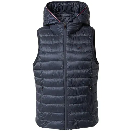 Tommy Hilfiger Brezrokavnik temno modra