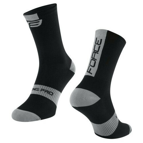 Force čarape long pro, crno-sive l-xl/42-46 ( 90090525 ) Slike