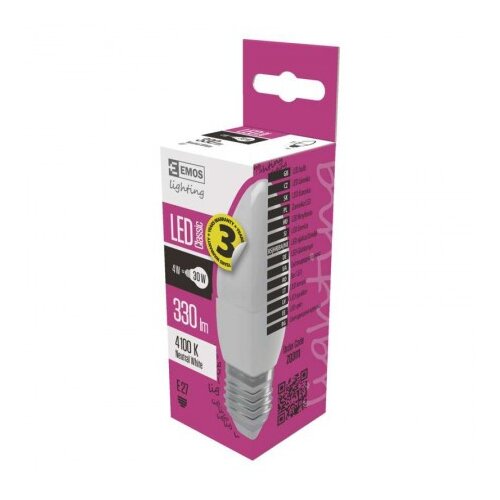 Emos led sijalica classic candle 4w e27 nw zq3111 ( 1741 ) Cene