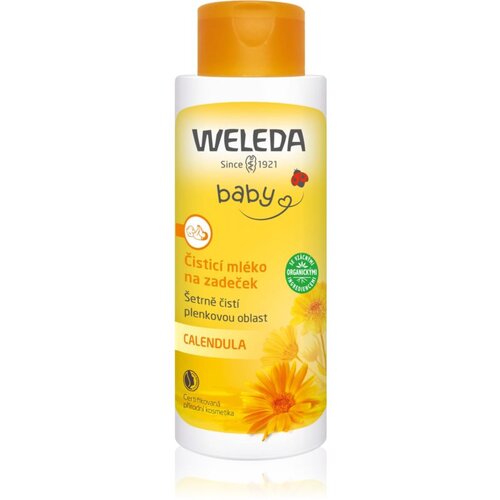 Weleda Baby Calendula Cleansing Milk On The Ass mleko za či&amp;scaron;čenje otro&amp;scaron;ke zadnjice 400 ml za otroke Slike