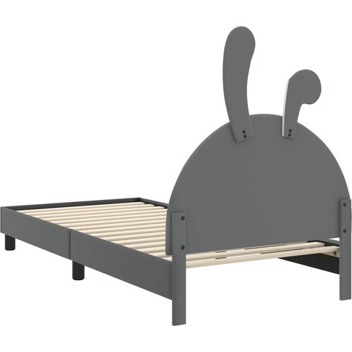  Krevet za djecu s uzglavljem Svjetlosiva 90 x 200 cm PU Slike