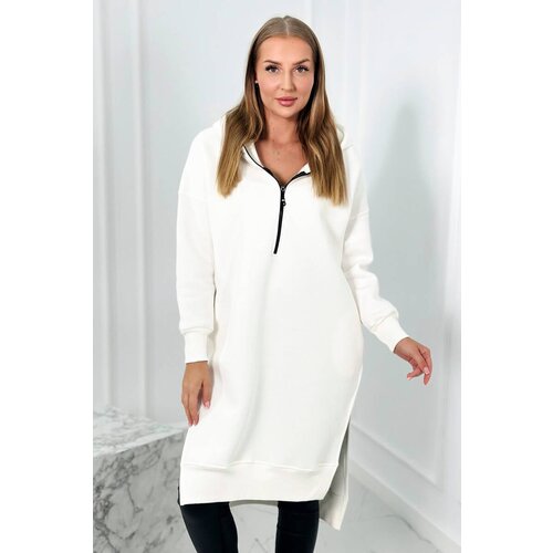 Kesi Insulated sweatshirt with slits on the sides ecru Cijene