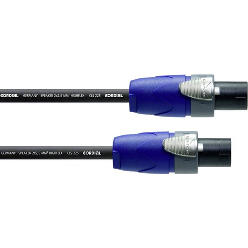 Cordial zvočnik kabel [1x tip SPK vtič - 1x tip SPK vtič] 2 x 2.5 mm&sup2; 15.00 m črna, (20429804) Cene