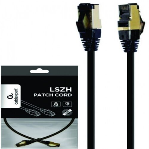 Gembird LSZHCU BK 2M mrežni kabl S FTP Cat.8 LSZH patch cord, black 2m Slike