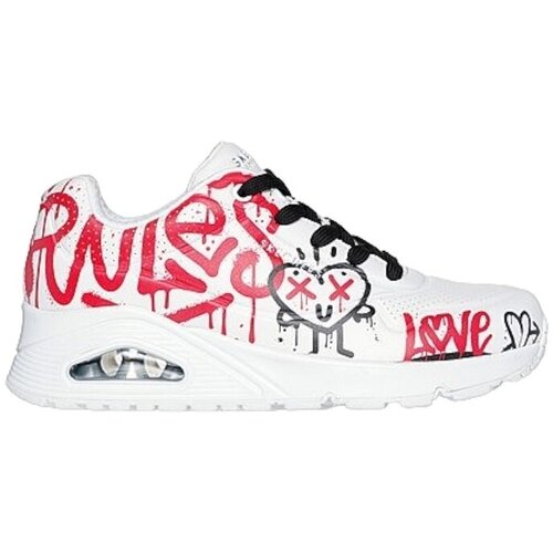 Skechers Modne superge UNO - GRAFFITI LOVE Bela Cene