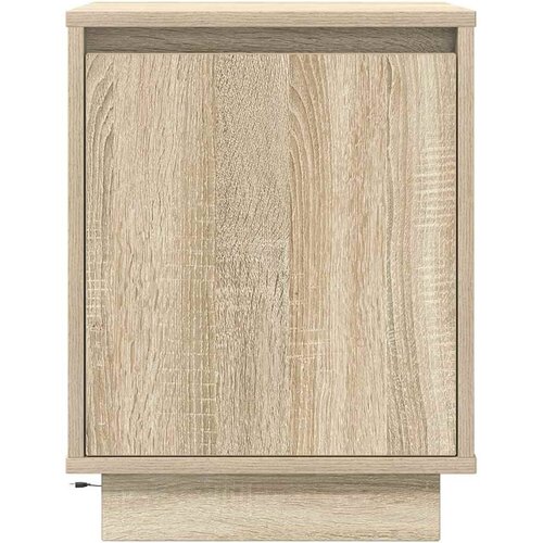  Noćni ormarići s LED svjetlima 2 kom boja hrasta 38x34x50 cm Slike