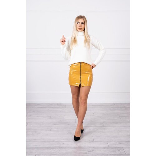 Kesi Double-layered skirt with express mustard Cijene