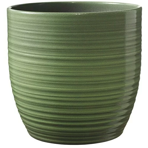 Soendgen Keramik Okrugla tegla za biljke (Vanjska dimenzija (ø x V): 19 x 18 cm, Lisno zelena, Keramika, Sjaj)