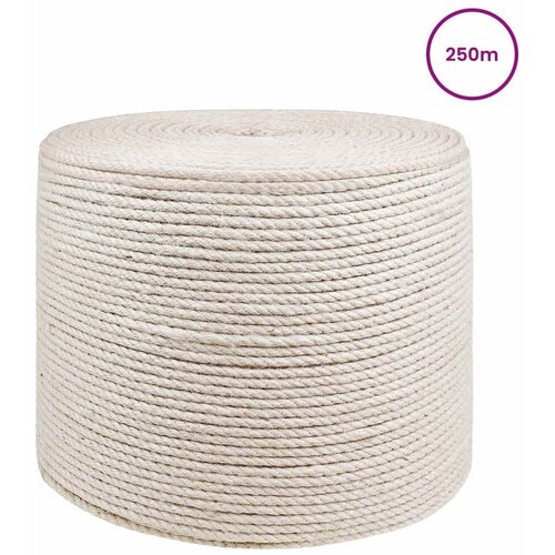  Uže od jute 6 mm Bijela 100% Juta Tossa - 6 mm 250 m Bijela Slike