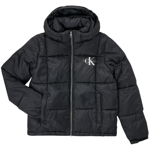 Calvin Klein Jeans SHORT QUILTED PUFFER JACKET Crna Cijene